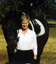 Susan Todd and her horse, Geyser
