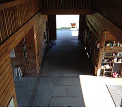 Inside the Barn